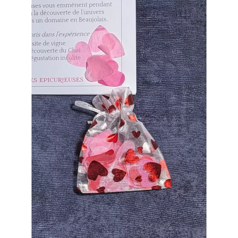 Sachet de cœurs en papier