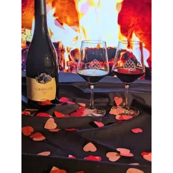 Pack Cadeau Romantique Duo : Vin, Chocolat & Immersion Beaujolais
