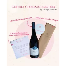 Box Cadeau Duo : Vin, Chocolat & Immersion en Beaujolais