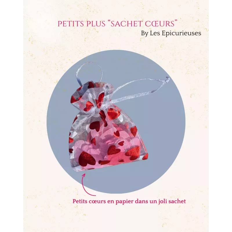 Option Cadeau Romantique : Sachet de Cœurs en Papier | Les Épicurieuses