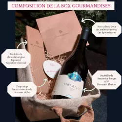 Contenu de la Box gourmandises - Coffret cadeau Noël - Voyage immersif Les Epicurieuses