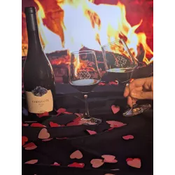 Verre de vin Box Gourmandises Les Epicurieuses Saint Valentin