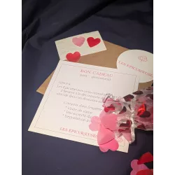 Enveloppe bon cadeau Saint Valentin - Voyage immersif by Les Epicurieuses